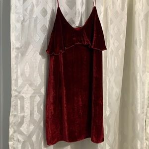 Red Velvet Mini Dress